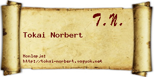 Tokai Norbert névjegykártya